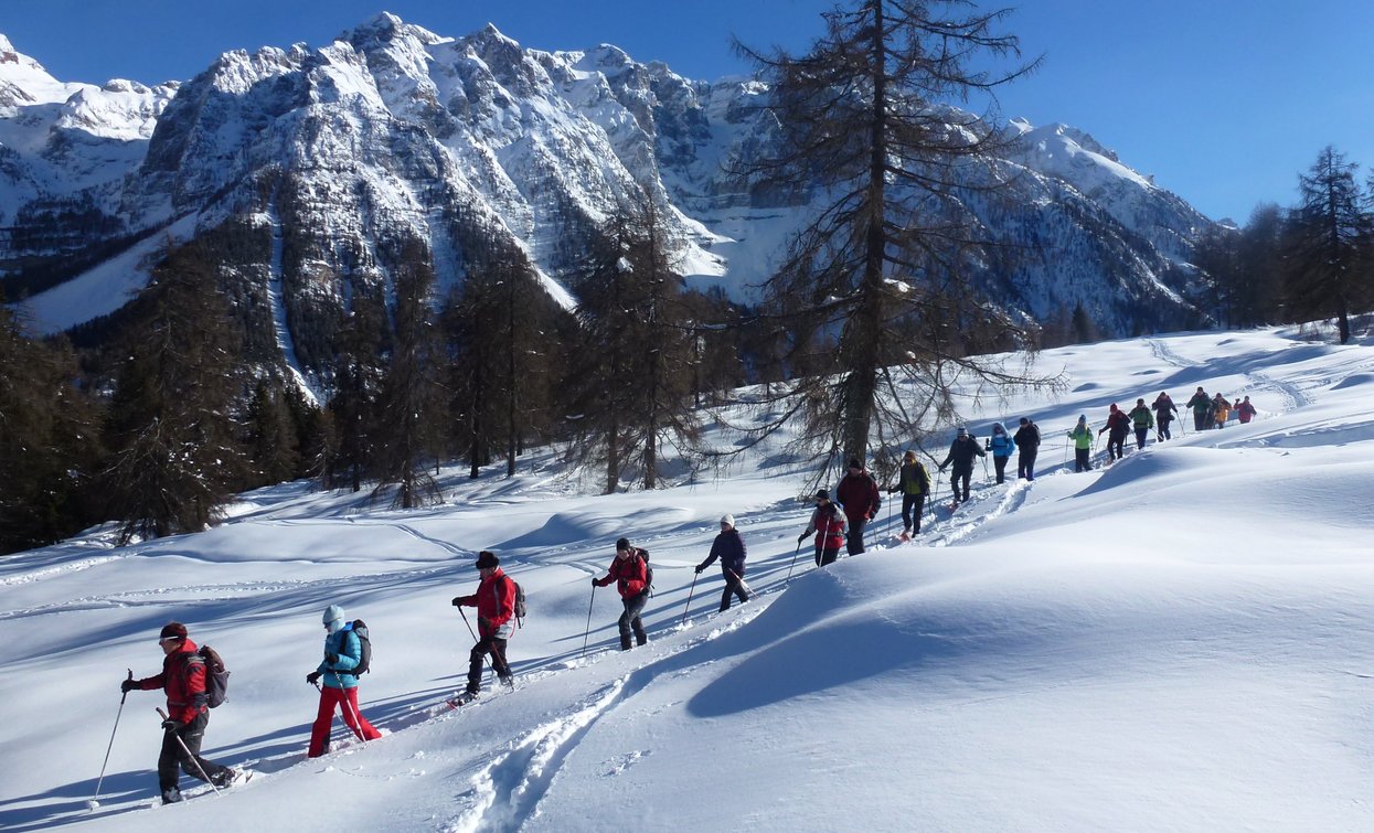 Escursioni con le ciaspole in Val di Sole | © Archivio Guide Alpine Val di Sole